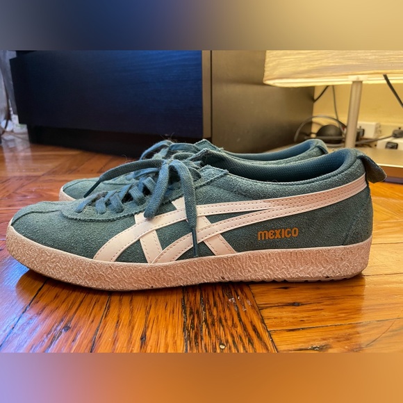 Madewell X Onitsuka Tiger™ Mexico Delegation sneakers green suede, size 10.5 - Picture 3 of 10